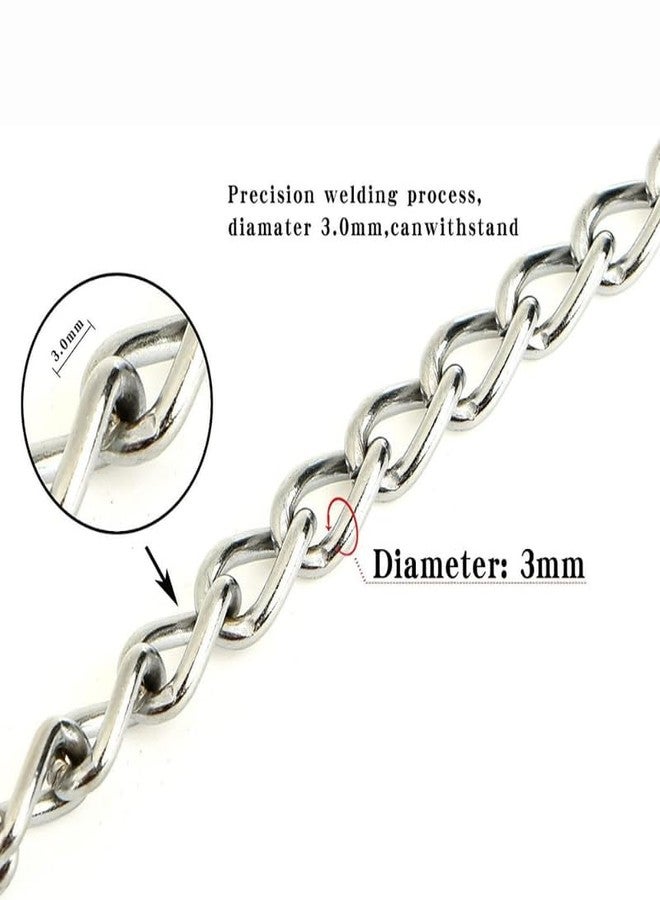 KittuPet Metal Dog Leash Chew Proof Dog Chain Heavy Duty Sturdy Pet Leash with Padded Handle for Large Medium Dogs - Image 2